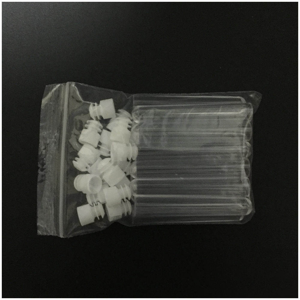 ADAMAS BETA 20pcs 12x100mm Clear Plastic Test Tubes with Caps for Scie