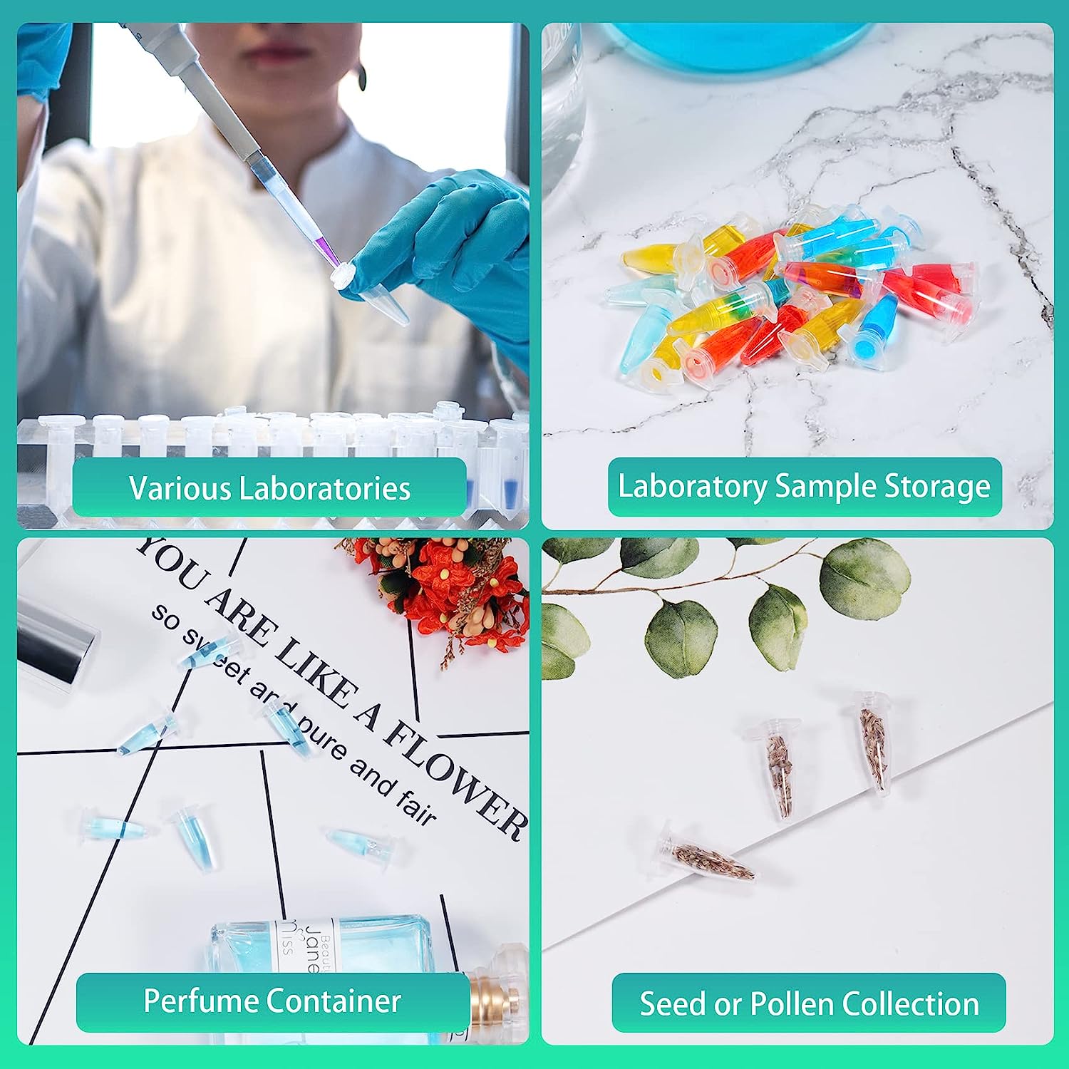 ADAMAS BETA Lab Sharp-bottomed 1000pcs/Lot Plastic 0.2ml Disposable Gr