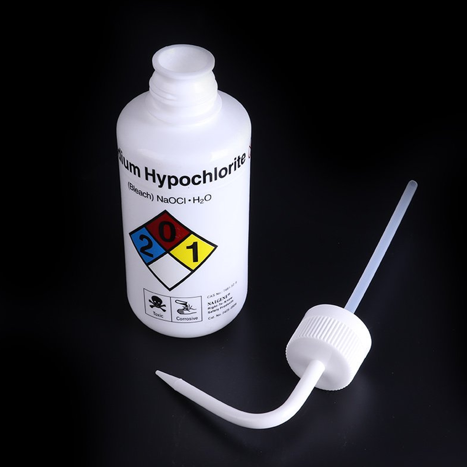 ADAMAS-BETA LDPE Plastic Washing Bottle 500ml Laboratory for Chemical Solution Sodium Hypochlorite/Ethanol/Methanol/Distilled Water Empty Bottles