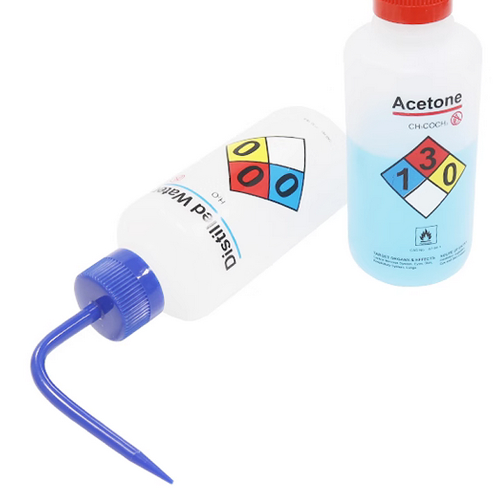 ADAMAS-BETA LDPE Plastic Washing Bottle 500ml Laboratory for Chemical Solution Sodium Hypochlorite/Ethanol/Methanol/Distilled Water Empty Bottles