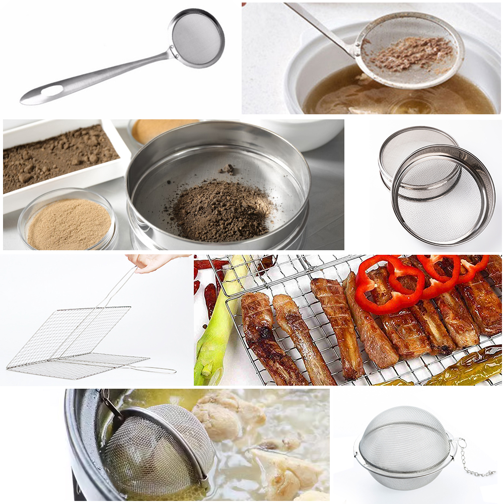 ADAMAS-BETA Laboratory Sieve Sheet 304 Stainless Steel Wire Mesh 120*40cm Plain Woven Mesh 20/30/40/100 Mesh for Hierarchical Filtering Experiment