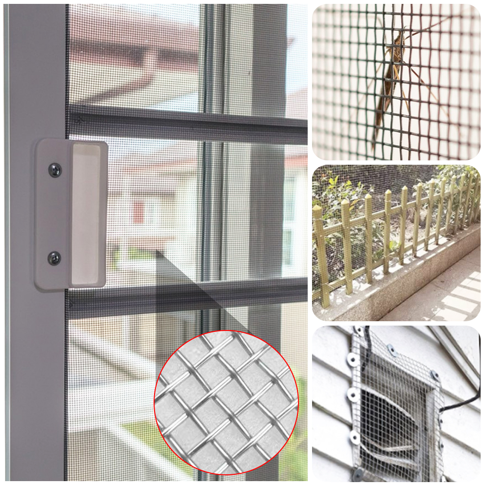 ADAMAS-BETA Laboratory Sieve Sheet 304 Stainless Steel Wire Mesh 120*40cm Plain Woven Mesh 20/30/40/100 Mesh for Hierarchical Filtering Experiment