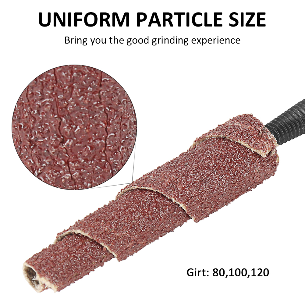 ADAMAS-BETA Wholesale Mini Sanding Engine Porting Polishing Assortment Kit 60-120 Mesh Mixed Sanding Cartridge Rolls/Cone Spiral Rolls Full Taper Assorted Set