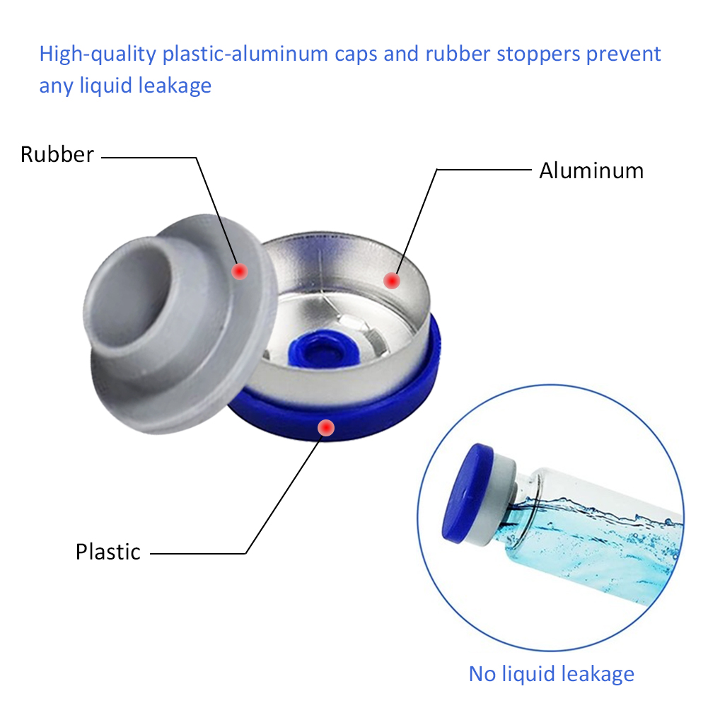 ADAMAS-BETA Penicillin Bottles 10ml Lab Transparent Glass Bottle Freeze Dried Powder Oral Liquid Vials Separate Bottling Jars with Cover