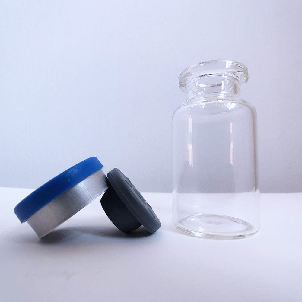 ADAMAS-BETA Penicillin Bottles 10ml Lab Transparent Glass Bottle Freeze Dried Powder Oral Liquid Vials Separate Bottling Jars with Cover