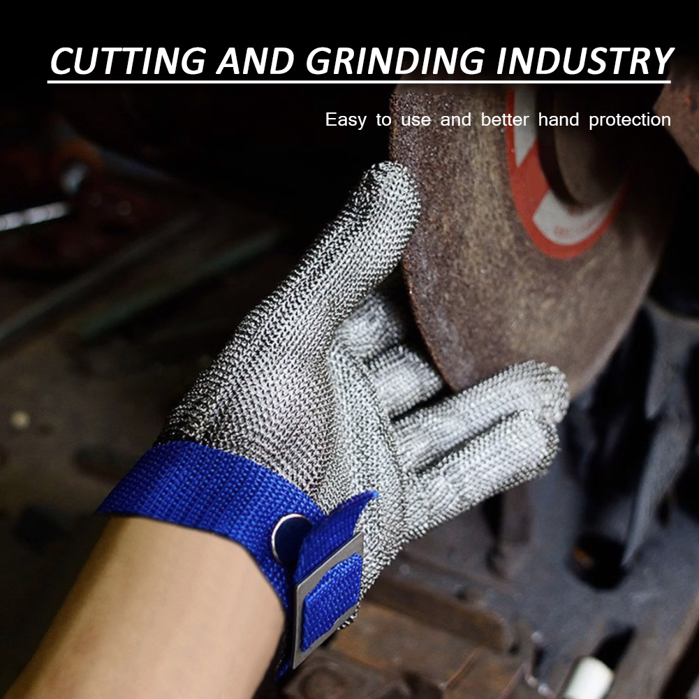 ADAMAS-BETA 1pcs 316 Stainless Steel Wire Mesh Gloves Adult Cut Resistant Glove Slicing Butcher for Meat Cutting Fishing Safety Work Gloves