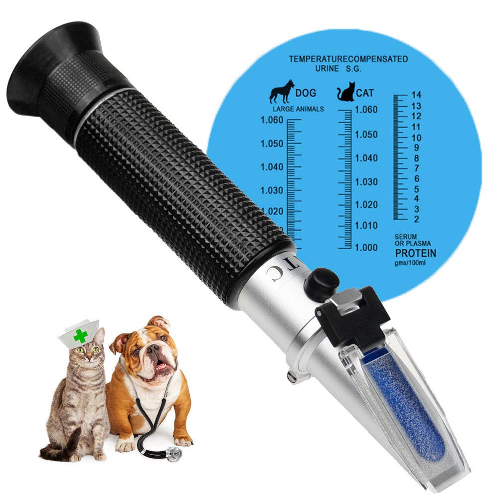 ADAMAS-BETA Lab 3-in-1 Animal Clinical Refractometer Animal Health Index Test Specific Gravity/Serum Protein Concentration