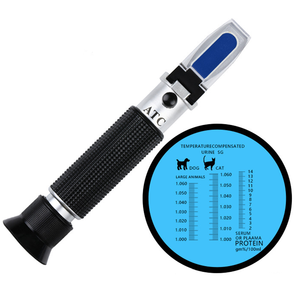 ADAMAS-BETA Lab 3-in-1 Animal Clinical Refractometer Animal Health Index Test Specific Gravity/Serum Protein Concentration