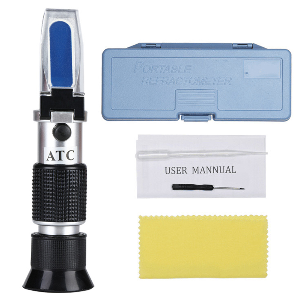 ADAMAS-BETA 1pcs Handheld Refractometer for Honey Concentration Measuring Refractometer 58-90% ATC Honey Baume Tester Lab Supplies Device