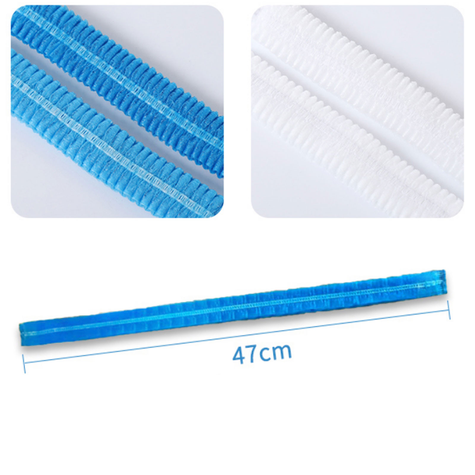 ADAMAS-BETA Double-strand Non-woven Fabric Bar Cap Disposable Cleaning Headgear Laboratory Breathable Dust-free Caps