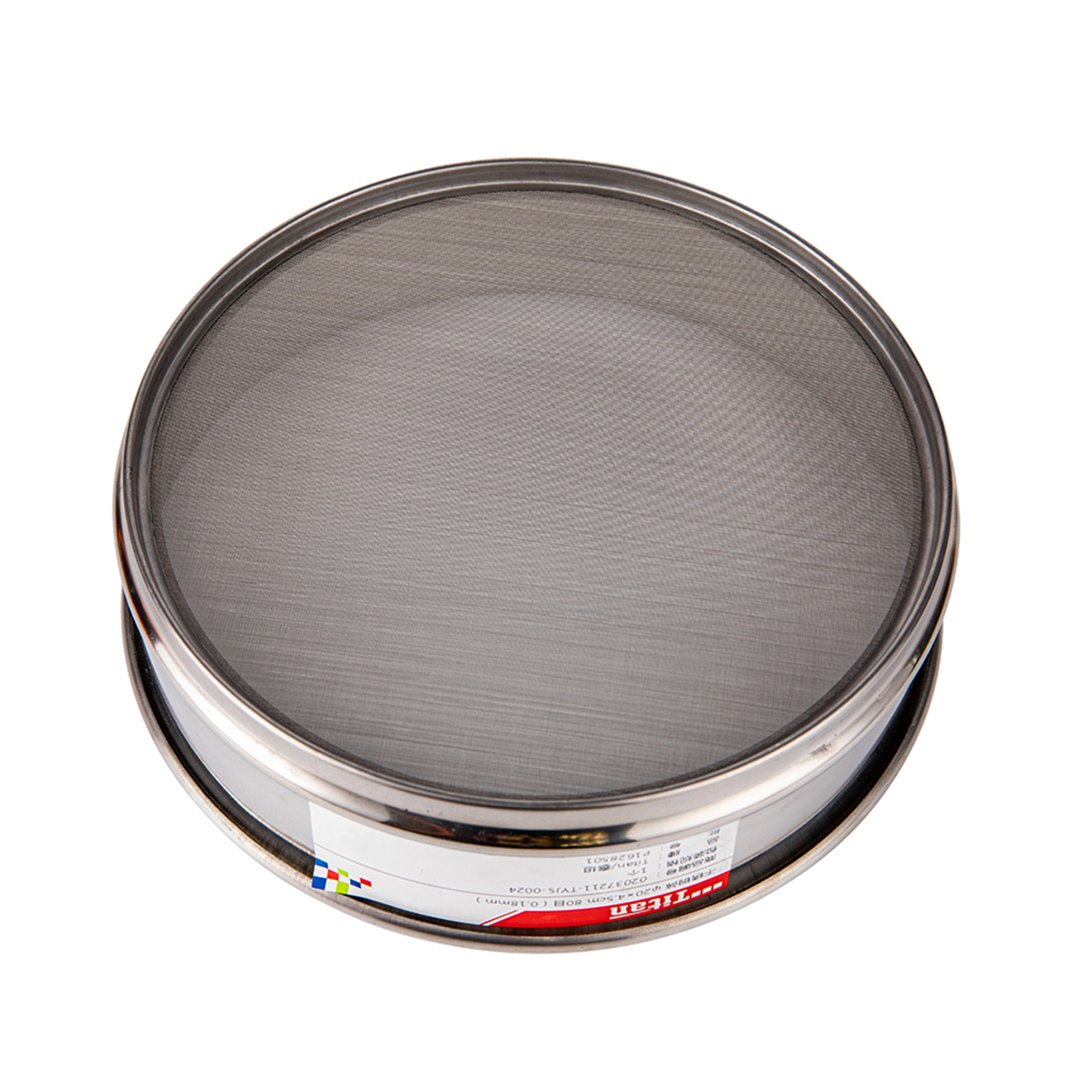 Adamas-Beta 20x4.5cm 110 Mesh 304 Stainless Lab Sieves Economy Test Sieve 304 Stainless Steel Wire Cloth 0.15mm