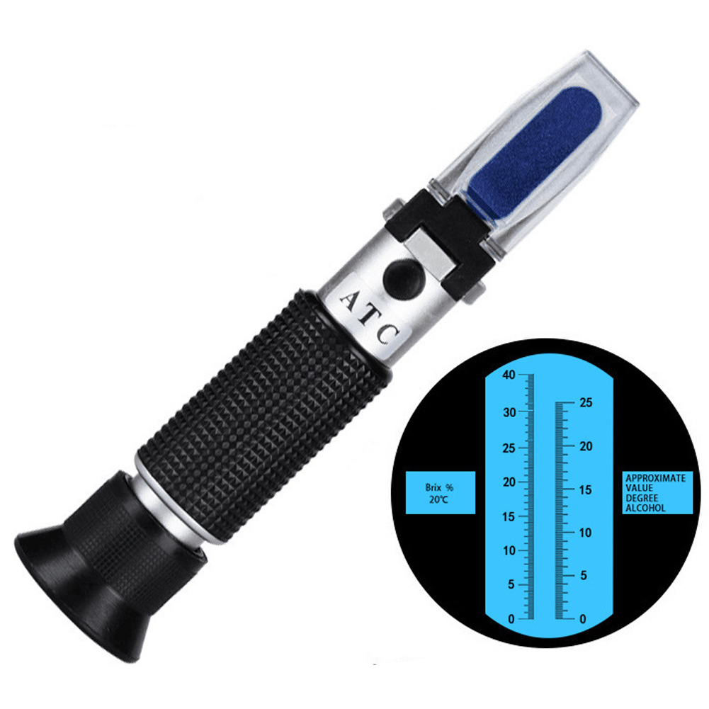 ADAMAS-BETA Lab Supplier Digital Handheld Alcohol Refractometer with ATC for Red Wine Sugar Content/Beer Birx SG Wort Concentration Tester Specific Gravity