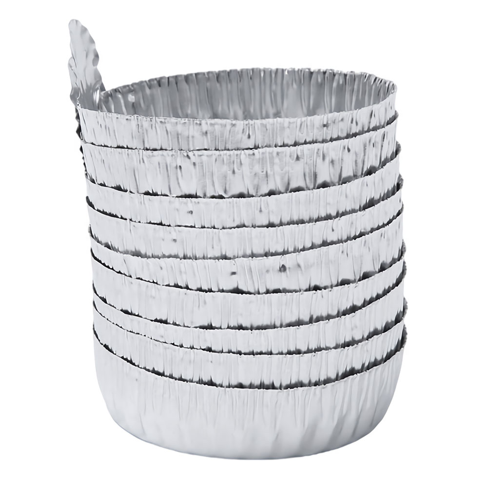 ADAMAS BETA Wholesale 100pcs Lab Aluminum Plate Aluminum Foil Weighting Tray/Dish with Handle Round Flat Bottom Powder Liquid Weighing Boat