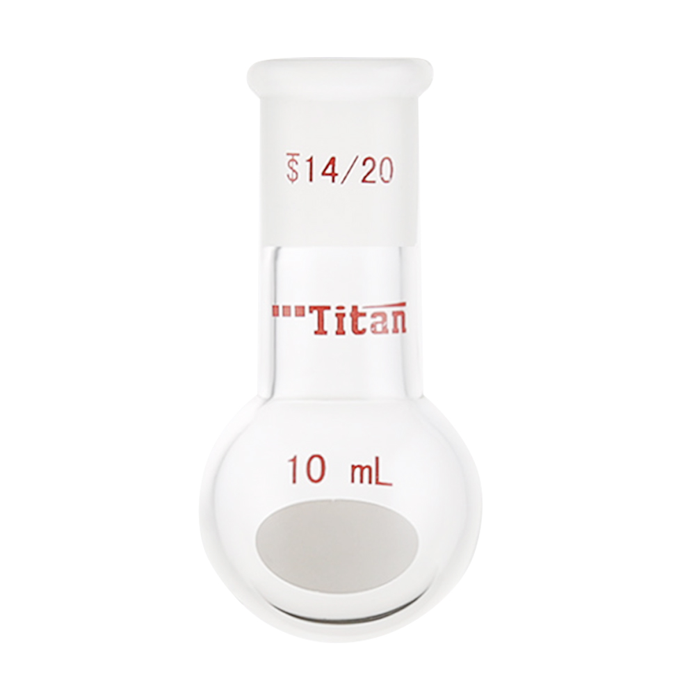 ADAMAS BETA Single Neck Round Bottom Ball Bottle Thick-Walled Clear Lab Glassware Laboratory Flasks for Heating/Reaction/Distillation Experiment