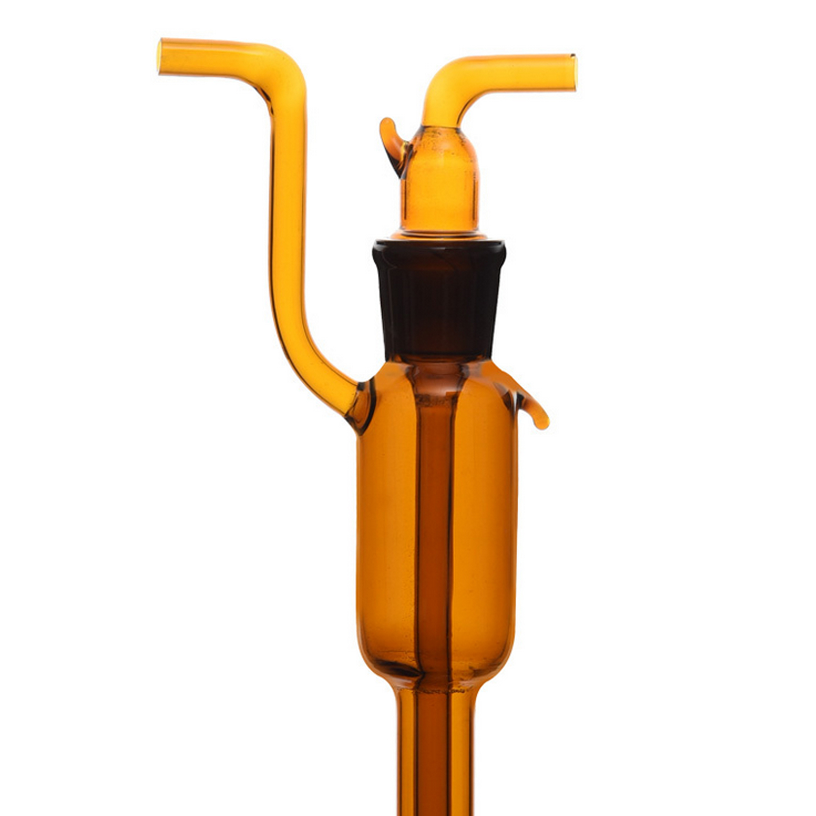 ADAMAS BETA Big Bauer Absorption Tube Glass Bubble Absorption Tube Grinding Mouth Laboratory Gas Sampling Bottle 10ml 25ml 50ml