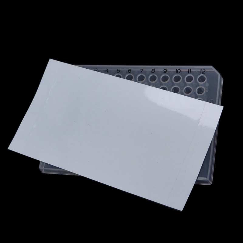 ADAMAS BETA 100pcs Laboratory Fluorescence Quantification Special-Purpose Sealing Plate Film Pasteable High Light Transmittance Sealing Membrane