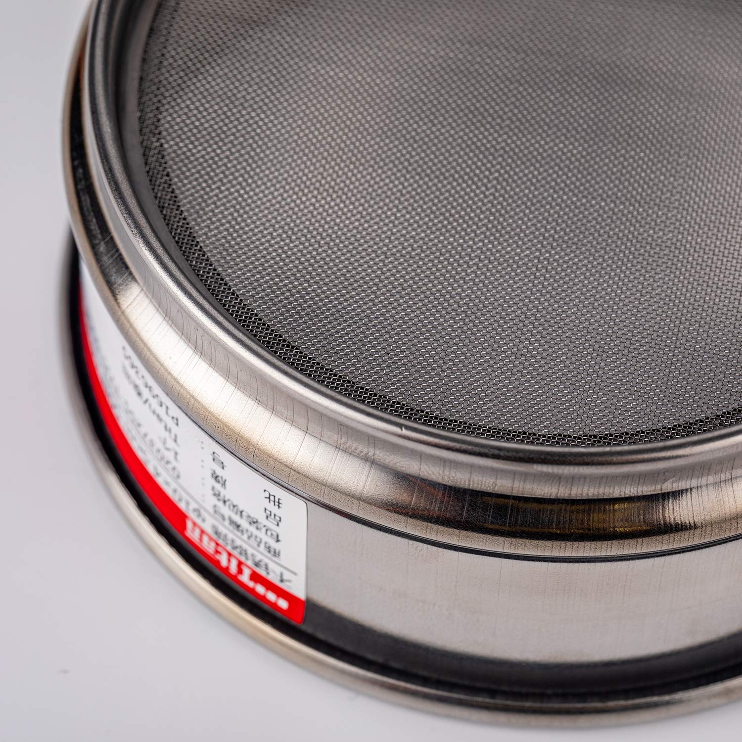 Adamas-Beta φ10×4.5cm 18 Mesh 304 Stainless Lab Sieves Economy Test Sieve 304 Stainless Steel Wire Cloth（1mm）