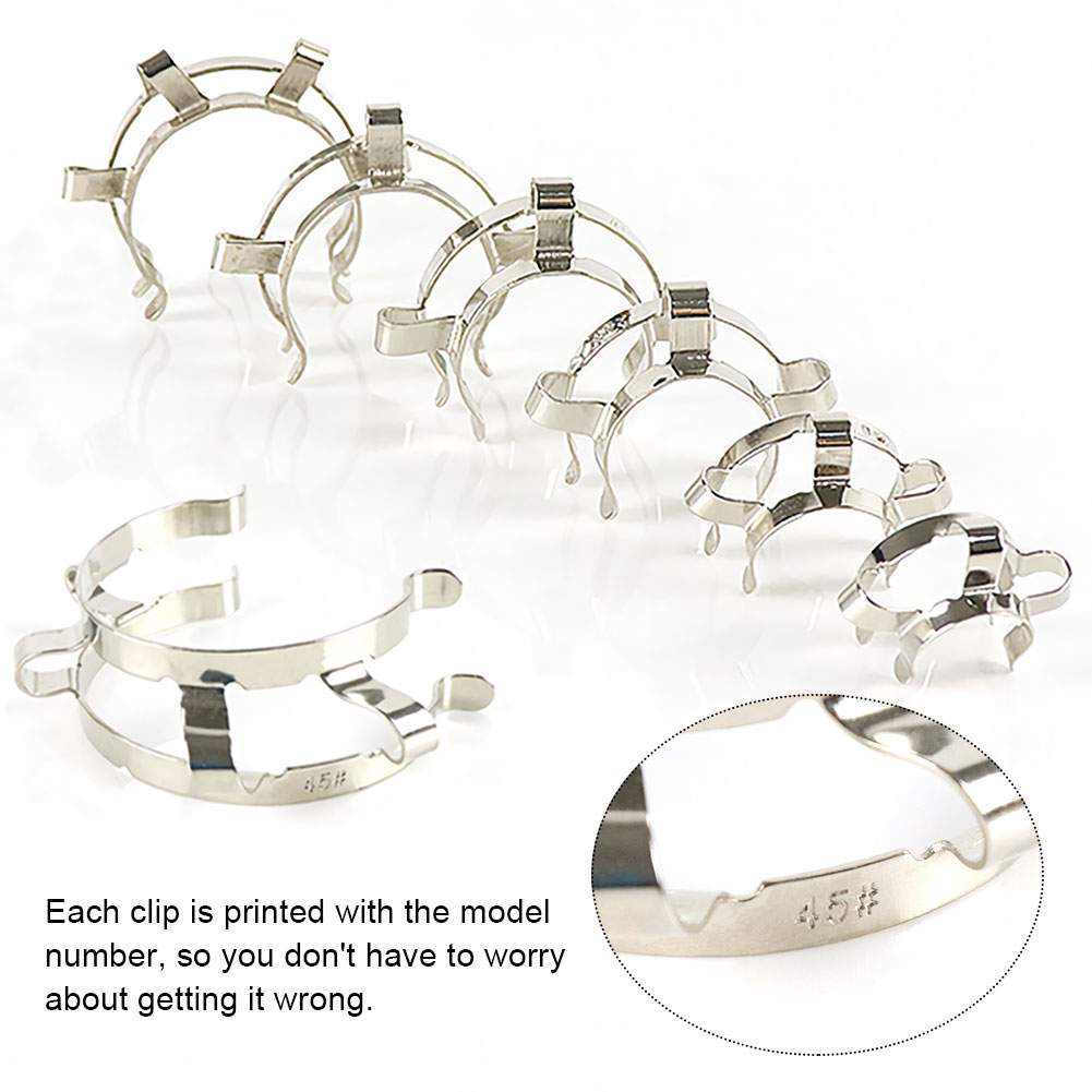 ADAMAS BETA Standard Bung Clamp Tapered Interface Clip Red Laboratory Plastic Fixing Sealing Clips Stainless Sheet Clip