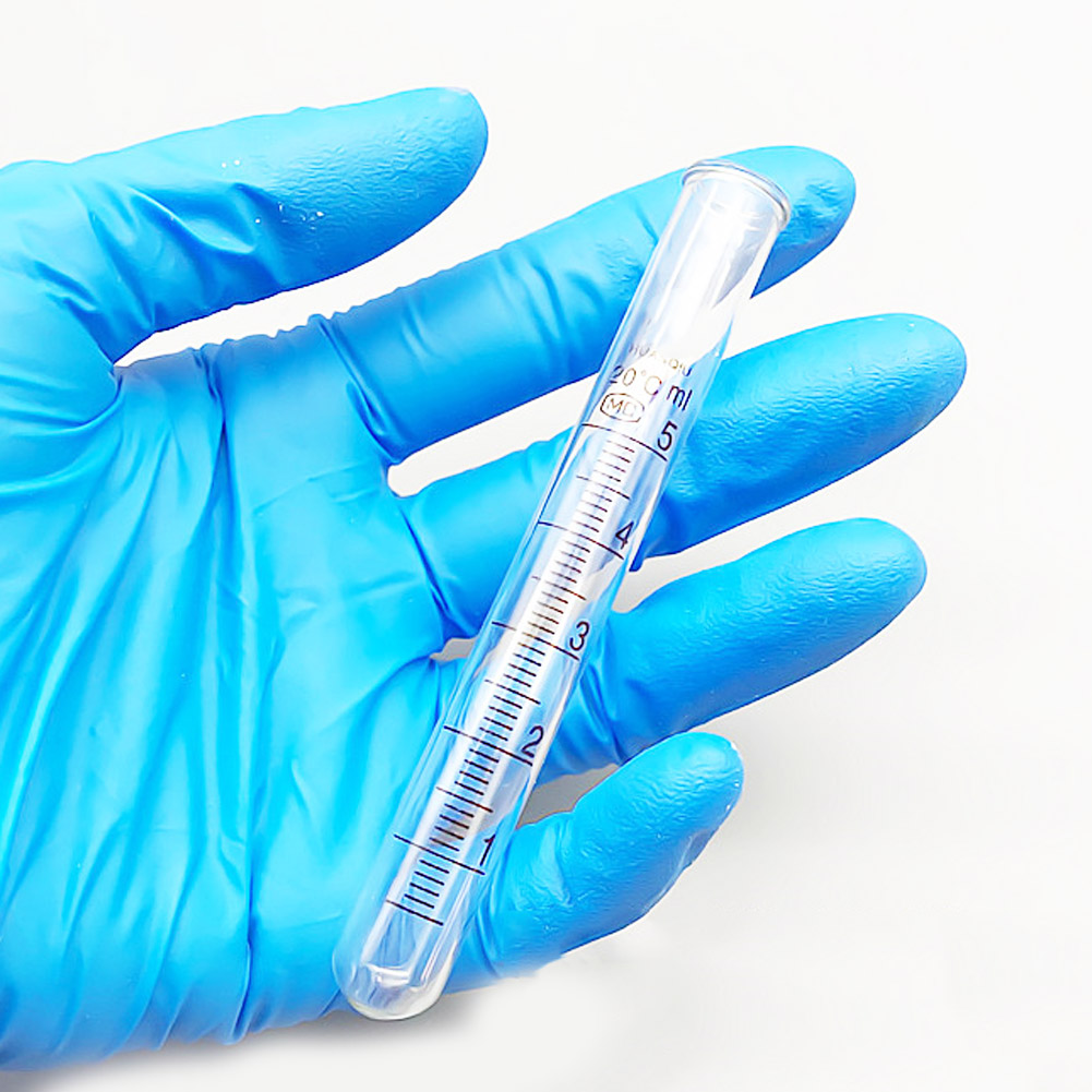 ADAMAS BETA Laboratory Glass Graduated Test Tube 5-100ml Glass Flat Mouth Round Bottom without Cover Lab Glassware(Pack of 20)