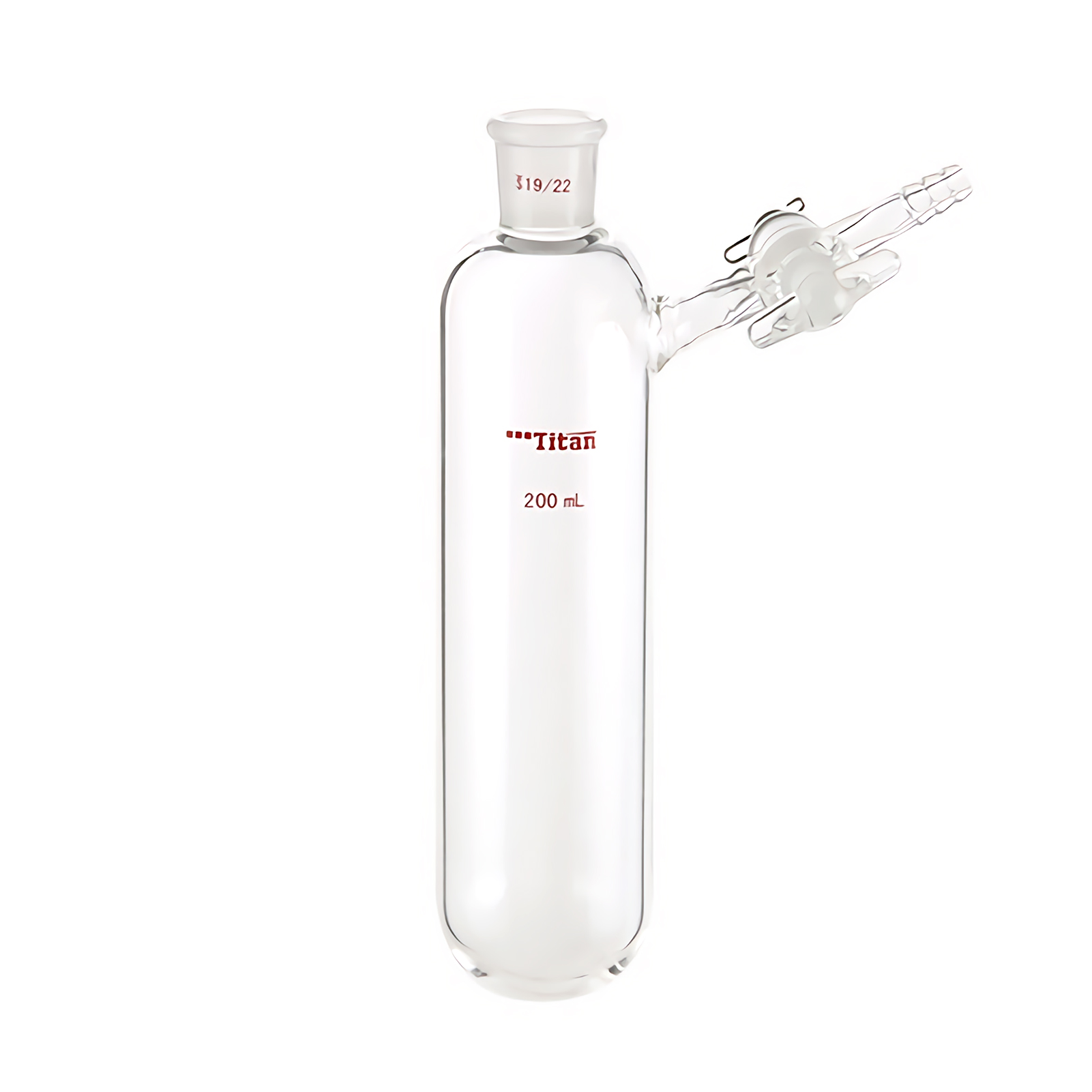 ADAMAS-BETA Two-way Reaction Tubes with Glass Stopcock/PTFE Piston Thick Wall Lab Glassware Grinding Mouth 10-250ml Experiment Supplies