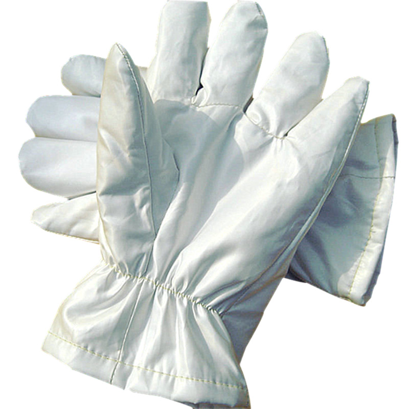 ADAMAS BETA 1 Pair Dust Free High Temperature Resistant Gloves 180 ℃ ~ 200 ℃ HT Fabric 27cm Laboratory Antistatic White Gloves
