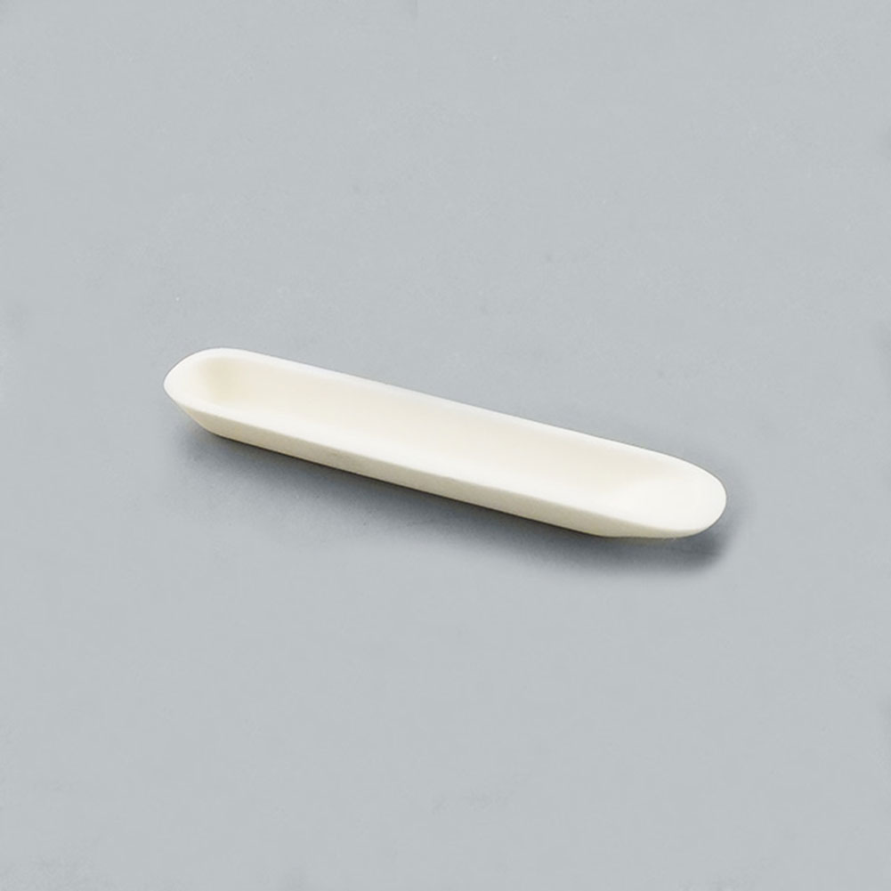 ADAMAS BETA Corundum Boat 77-97mm Ship Type Nonporous Alumina Laboratory Combustion Crucible without Cover Heating Melting Experiment