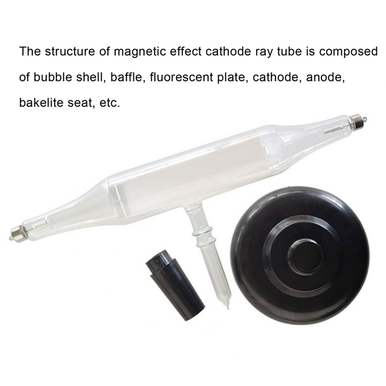 ADAMAS-BETA Laboratory Supplies Cathode Ray Tube Glass Magnetic Effect Tube Electrostatic Effect Tube Physical Experimental Equipment Apparatus