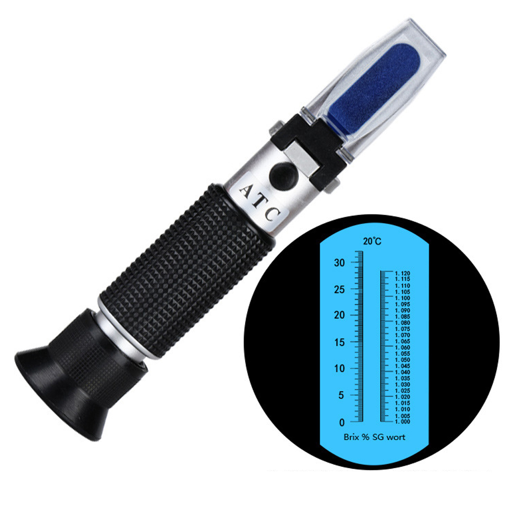 ADAMAS-BETA Lab Supplier Digital Handheld Alcohol Refractometer with ATC for Red Wine Sugar Content/Beer Birx SG Wort Concentration Tester Specific Gravity