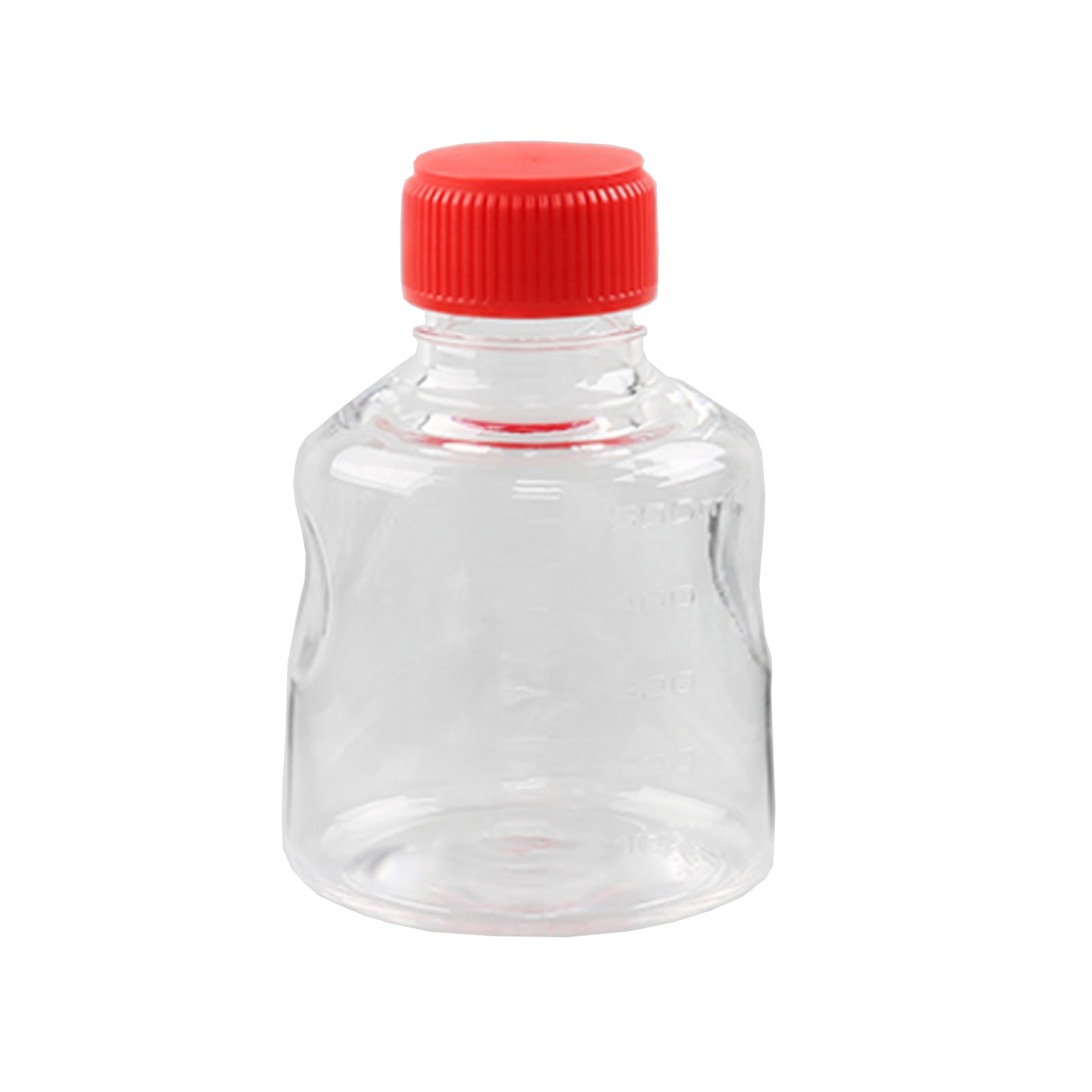 ADAMAS BETA Transparent Polystyrene Culture Liquid Bottle with HDPE Cover Laboratory Cell/Microbial Culture Storage Bottle 150ML-2000ML