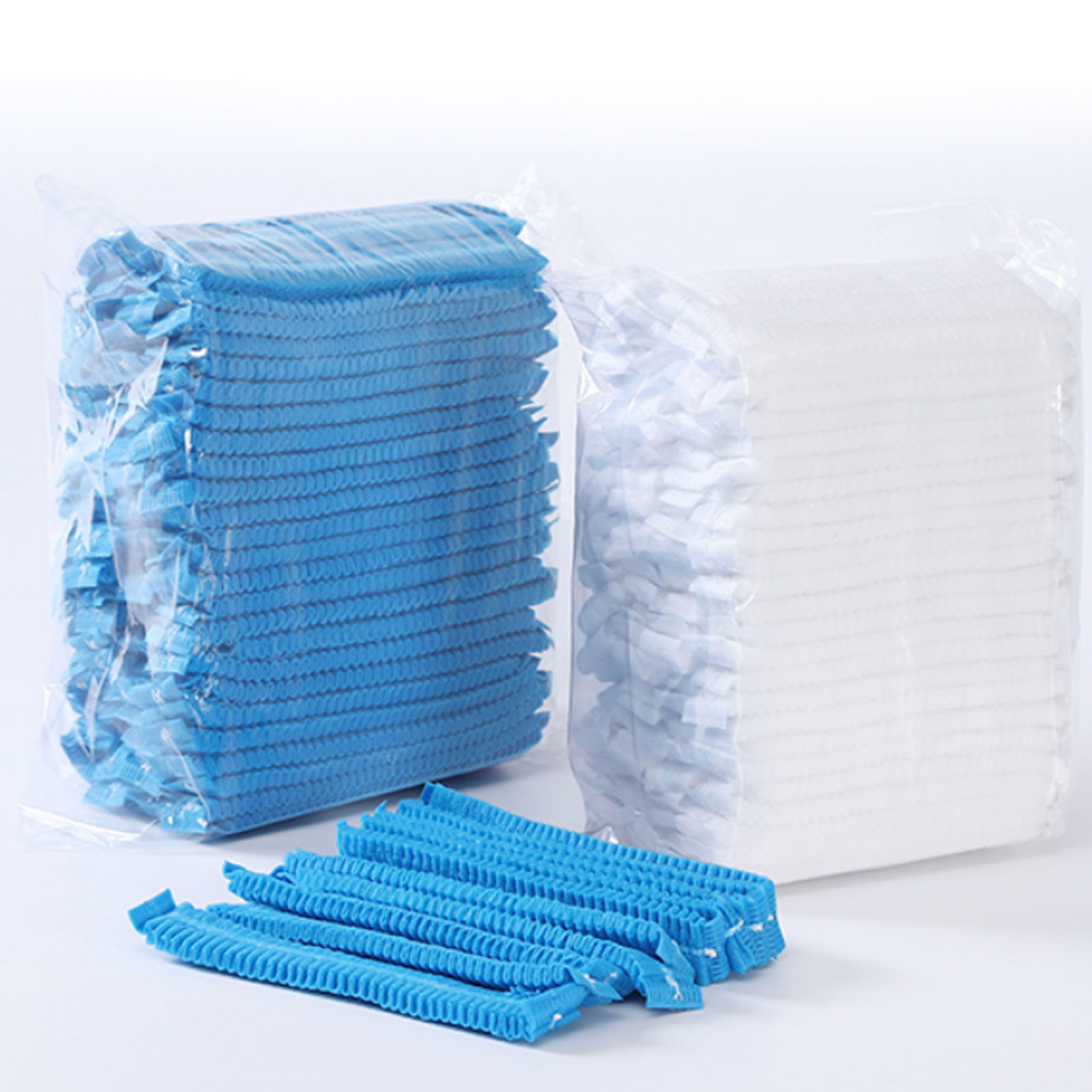 ADAMAS-BETA Double-strand Non-woven Fabric Bar Cap Disposable Cleaning Headgear Laboratory Breathable Dust-free Caps