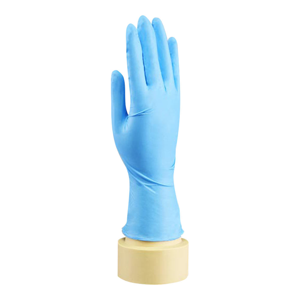 ADAMAS BETA Wholesale 100pcs/Box Single-use Thickened Blue Nitrile Gloves Powder Free Non Sterilized Rubber Waterproof Laboratory Protective Gloves