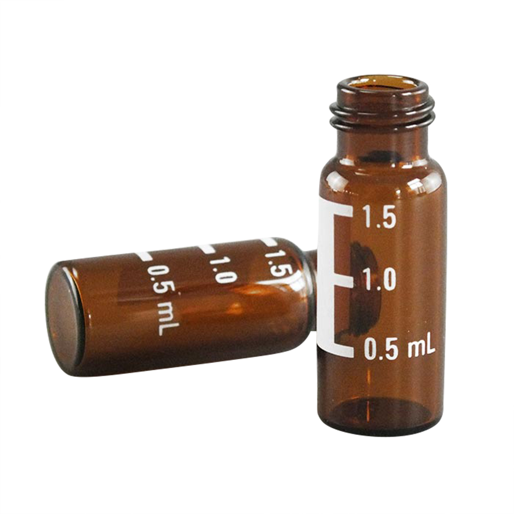 ADAMAS BETA Wholesale 100pcs Inlet Sample Bottles Laboratory Glass Reagent Storage Vials 2ml Screw Mouth 8-425 9-425 Sample Bottles with Writing Lable