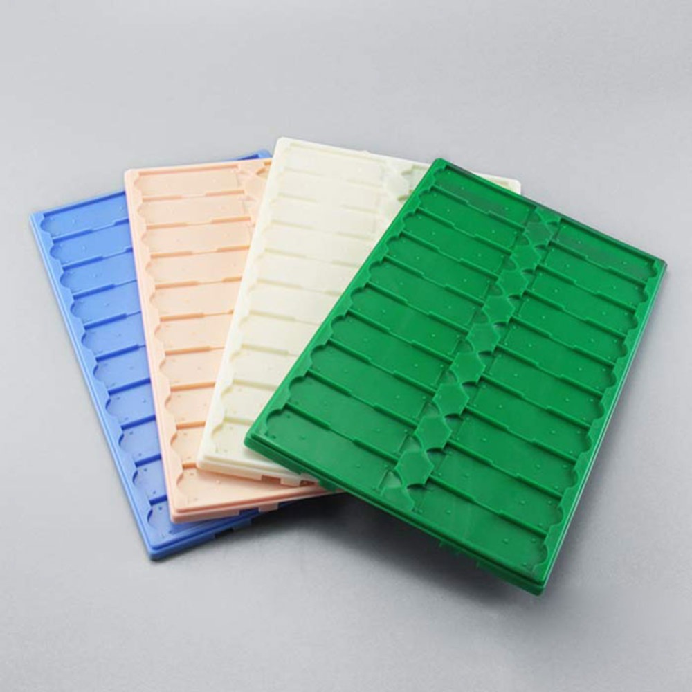 ADAMAS BETA Lab Plastic Microscope Slide Drying Board PS Reusable Laboratory Biological Sample Storage Plate Suitable 20 Sheets Standard Slides