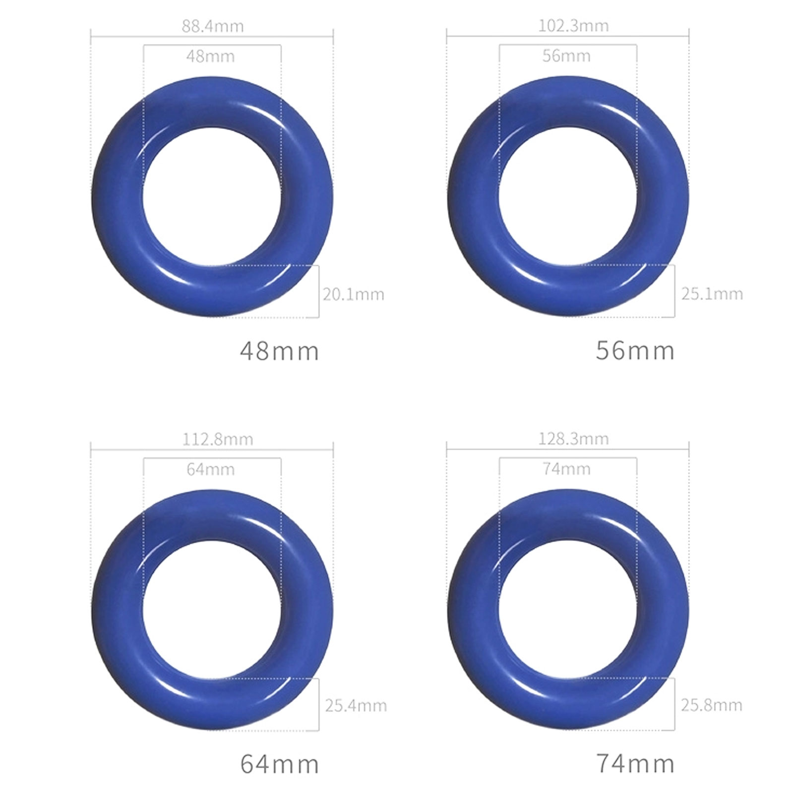 ADAMAS BETA Lab Counterweight Ring Triangular Flask Laboratory Stationary Round Cast Iron Ring Inner Diameter 48mm,56mm,61mm,74mm
