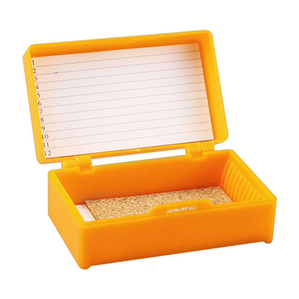 ADAMAS BETA Lab Plastic Slide Box ABS Laboratory Covered Microscope Slide Storage Case for 12/50/100pcs 25*75mm Standard Slides
