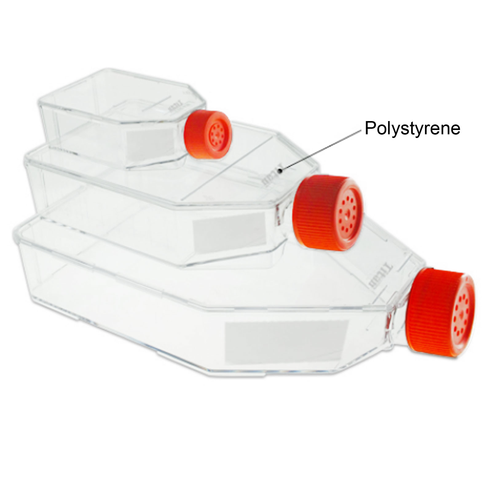 ADAMAS BETA Polystyrene Cell Culture Bottle with Breathable Cover TC Sterile Laboratory Adherent Culture Torticollis Plastic Bottles 50-850ml