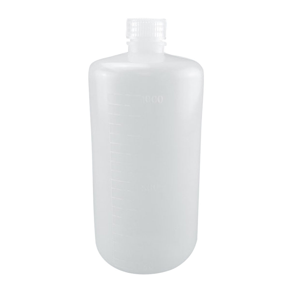 ADAMAS-BETA 5pcs Narrow Mouth Bottle Covered Laboratory Reagent Storage Bottle PP/PE/LDPE Plastic Volumetric Flask 150ML-1000ML