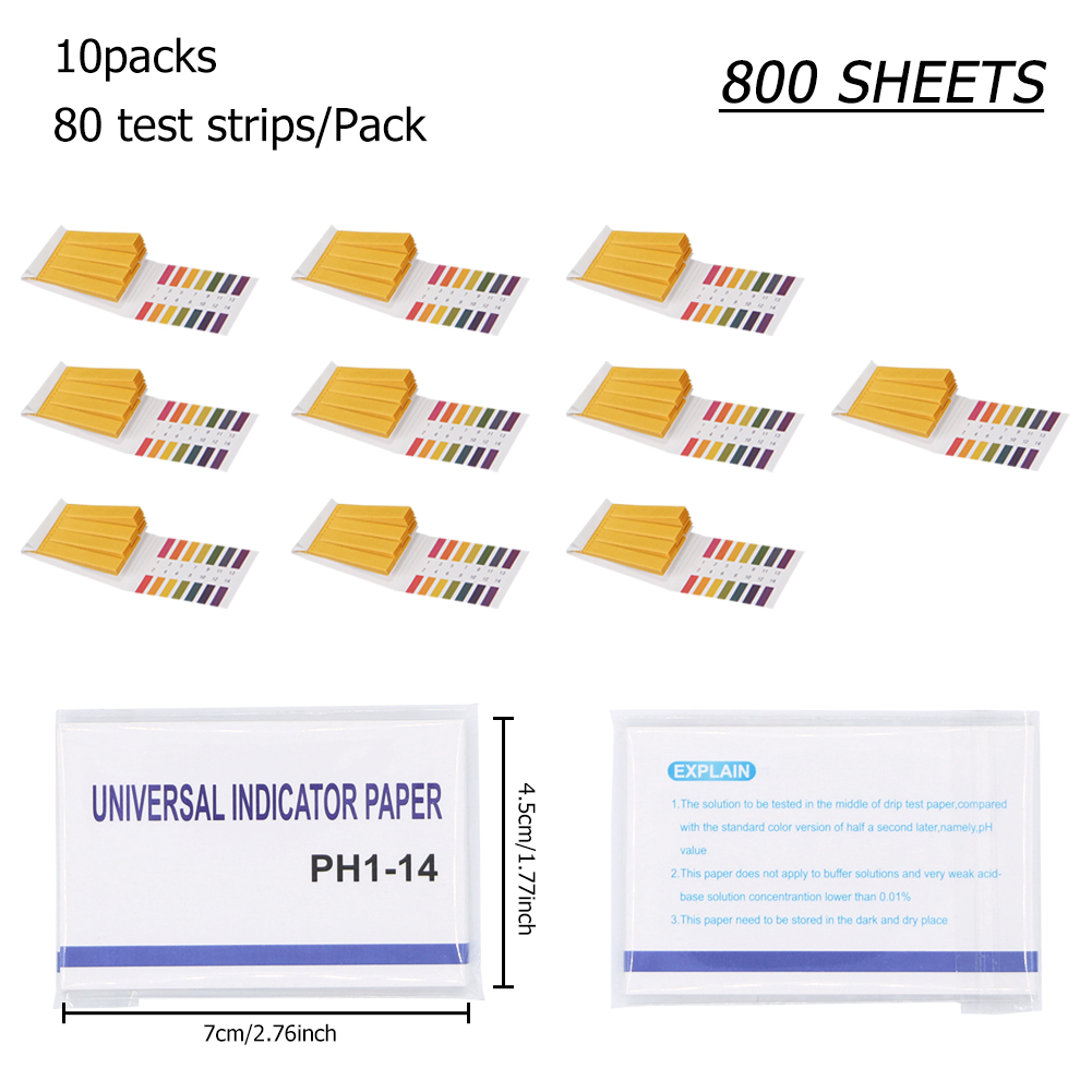 ADAMAS-BETA 1-14 PH Test Stripe Laboratory Universal Indicator Paper for Saliva/Urine Cosmetic/Soil Acid-base PH Test Paper