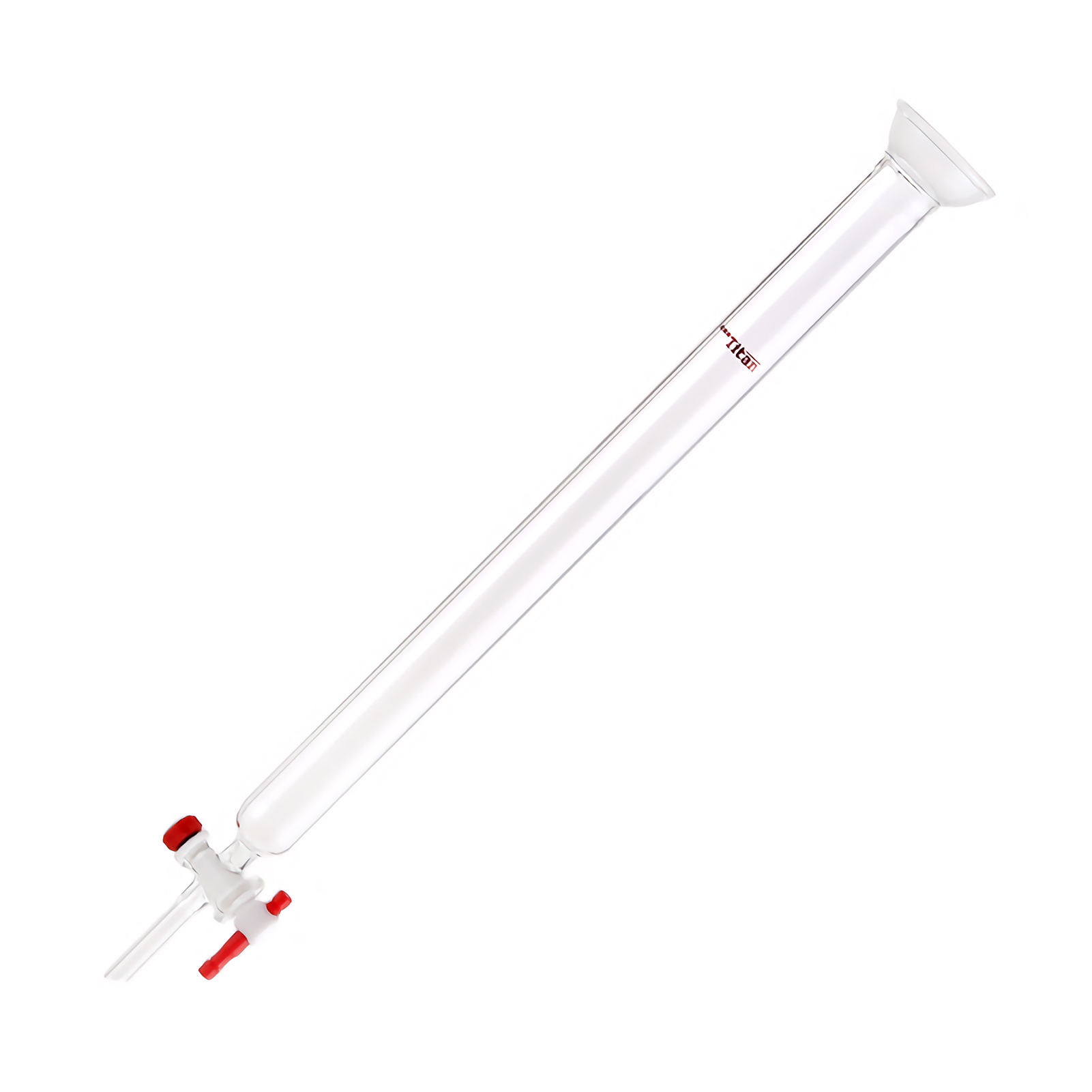 ADAMAS-BETA Laboratory Glass Ball Grinding Mouth 35/20 Flash Chromatographic Column with PTFE Stopcock Effective Length 305mm Mixture Separation Experiment