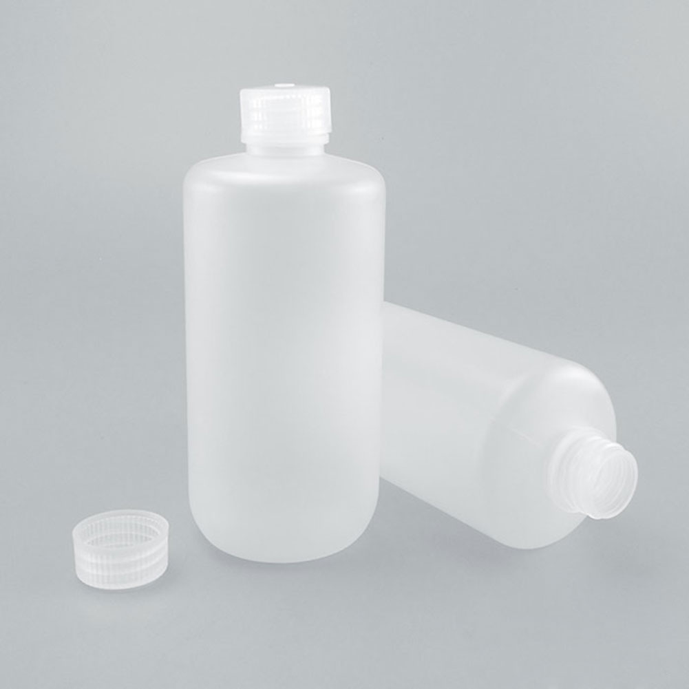 ADAMAS-BETA 5pcs Narrow Mouth Bottle Covered Laboratory Reagent Storage Bottle PP/PE/LDPE Plastic Volumetric Flask 150ML-1000ML