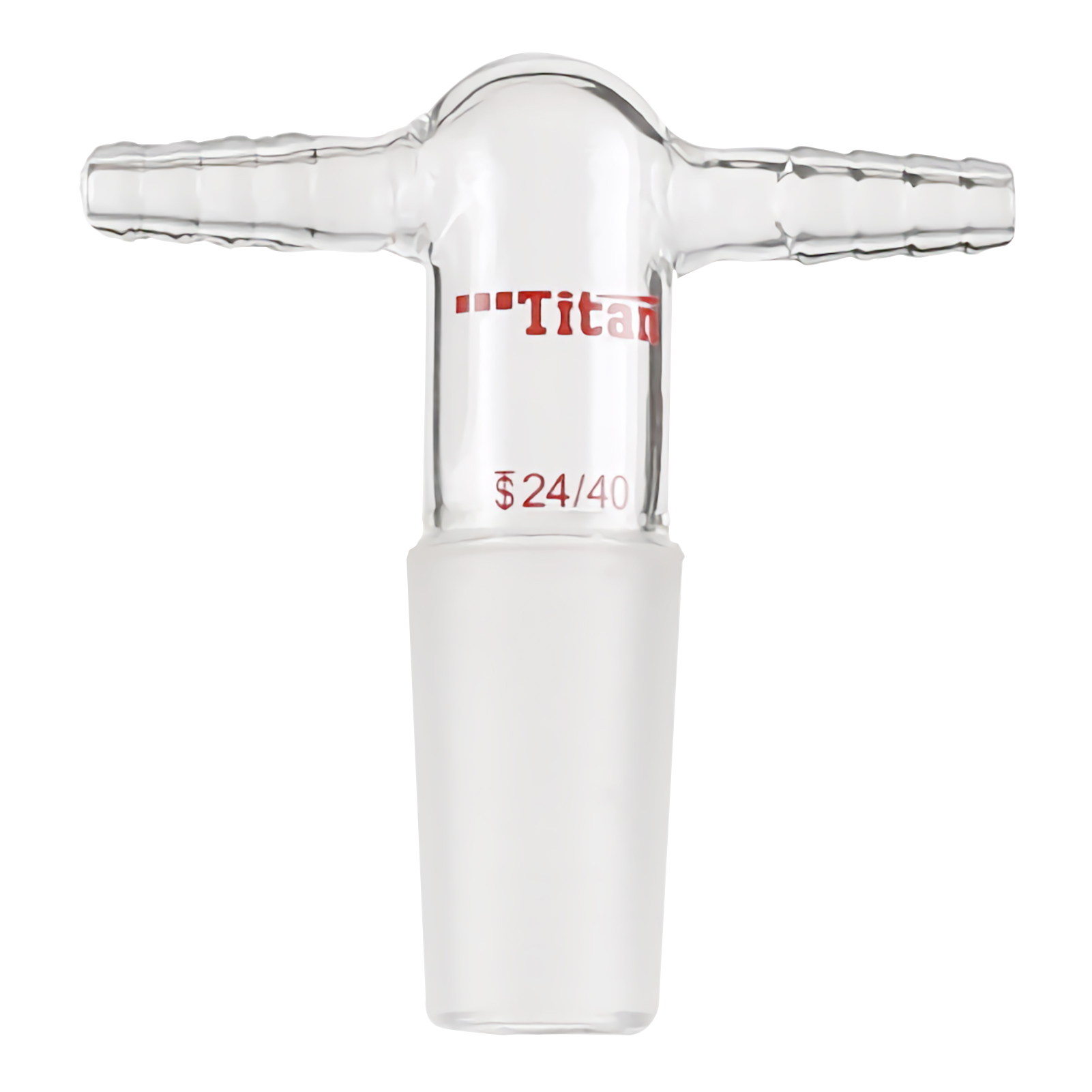 ADAMAS BETA Laboratory Glass Exhaust Joint with Double Nozzles Outer Grinding Mouth 14/20 24/40 Lab Glass Connecting Tubes