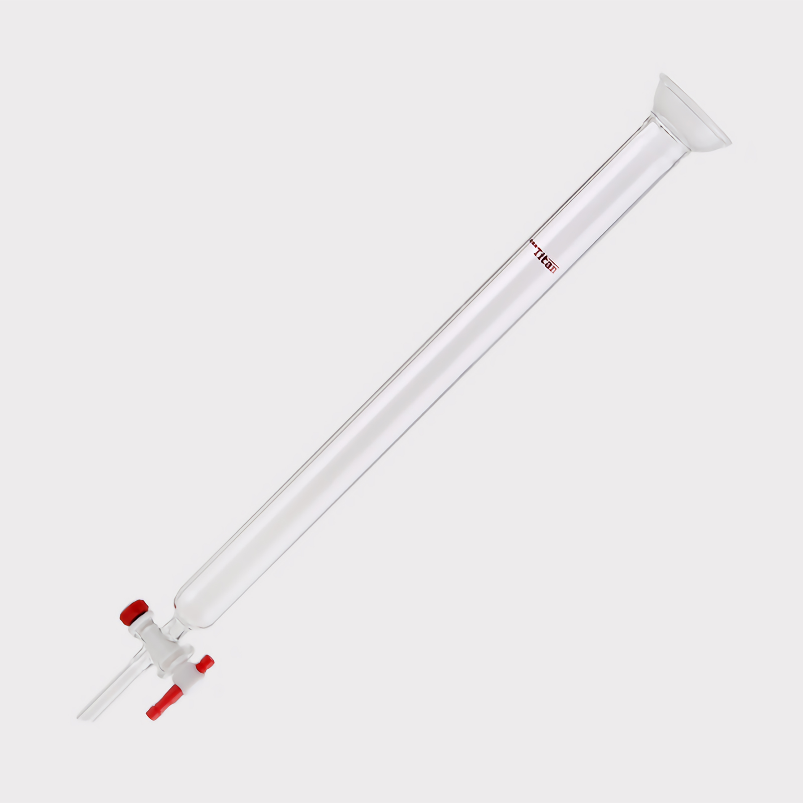 ADAMAS-BETA Laboratory Glass Ball Grinding Mouth 35/20 Flash Chromatographic Column with PTFE Stopcock Effective Length 305mm Mixture Separation Experiment