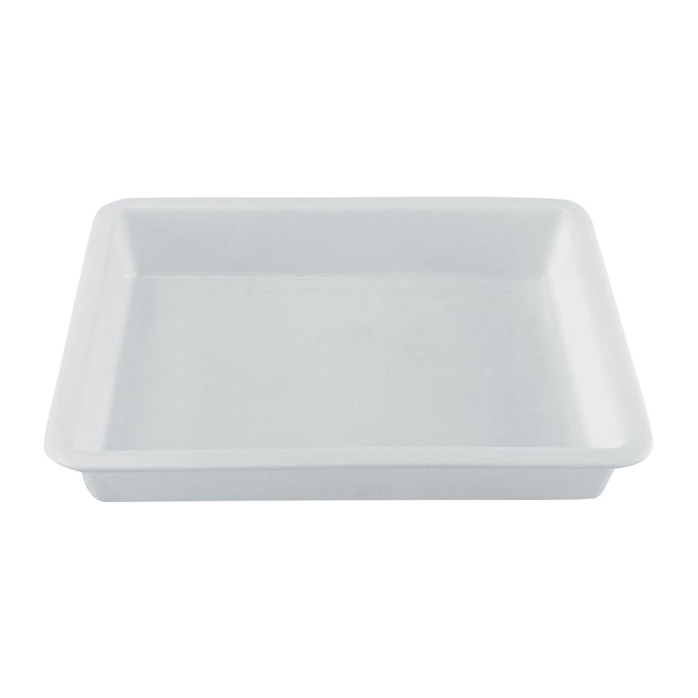 ADAMAS-BETA Laboratory PP Plastic Dish Square Portable Rectangular White Lab Supplies Storage Tray without Cover