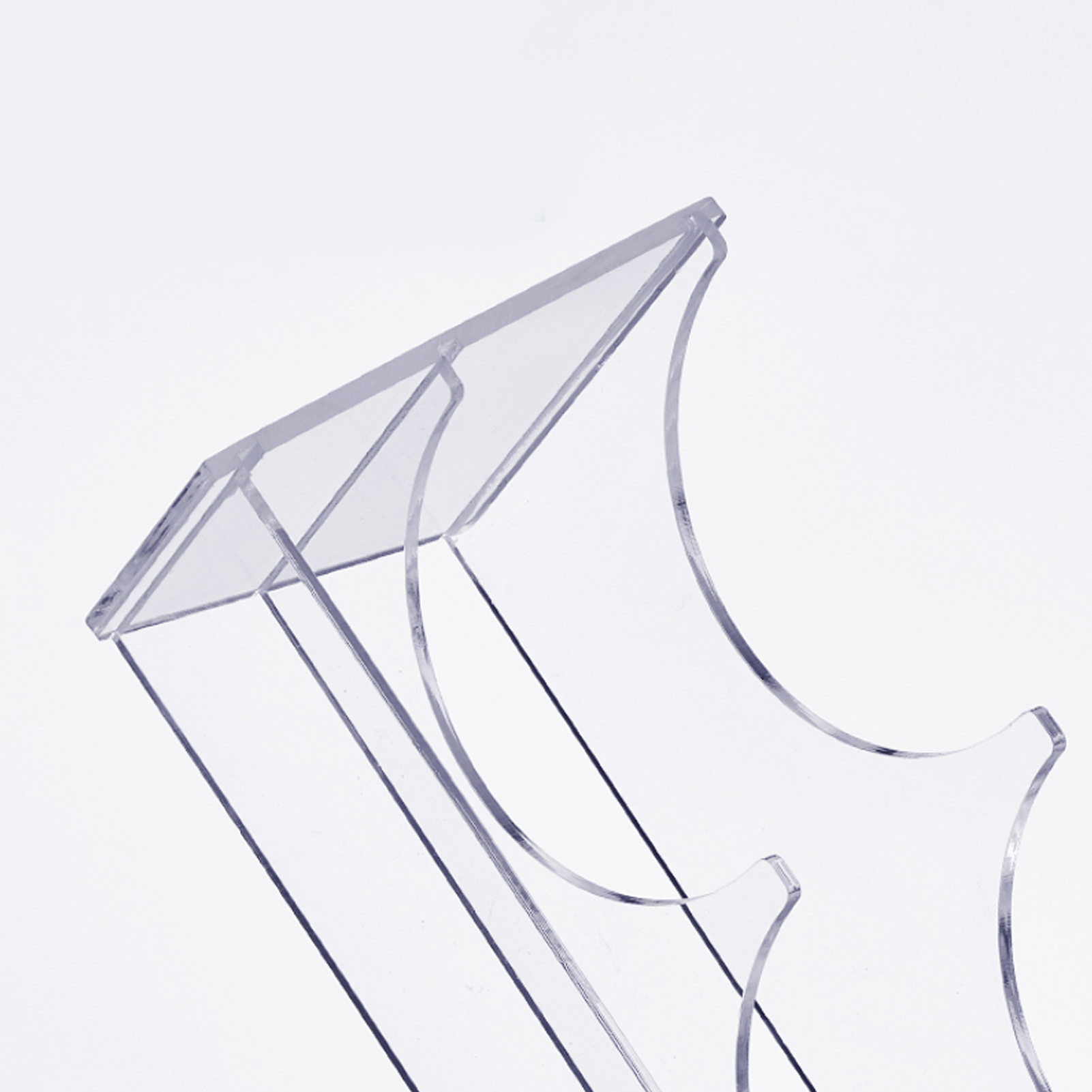 ADAMAS BETA Plexiglass Serum Bottle Inclined Frame 2-Well Laboratory Bottle Rack for 100ML-1000ML Acrylic Storage Holder