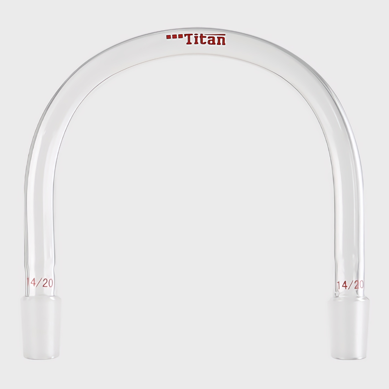 ADAMAS BETA Lab U-Shape Glass Adapter 14/20 Outer Grinding Mouth Connector Joint Glass Hollow Connecting Tube