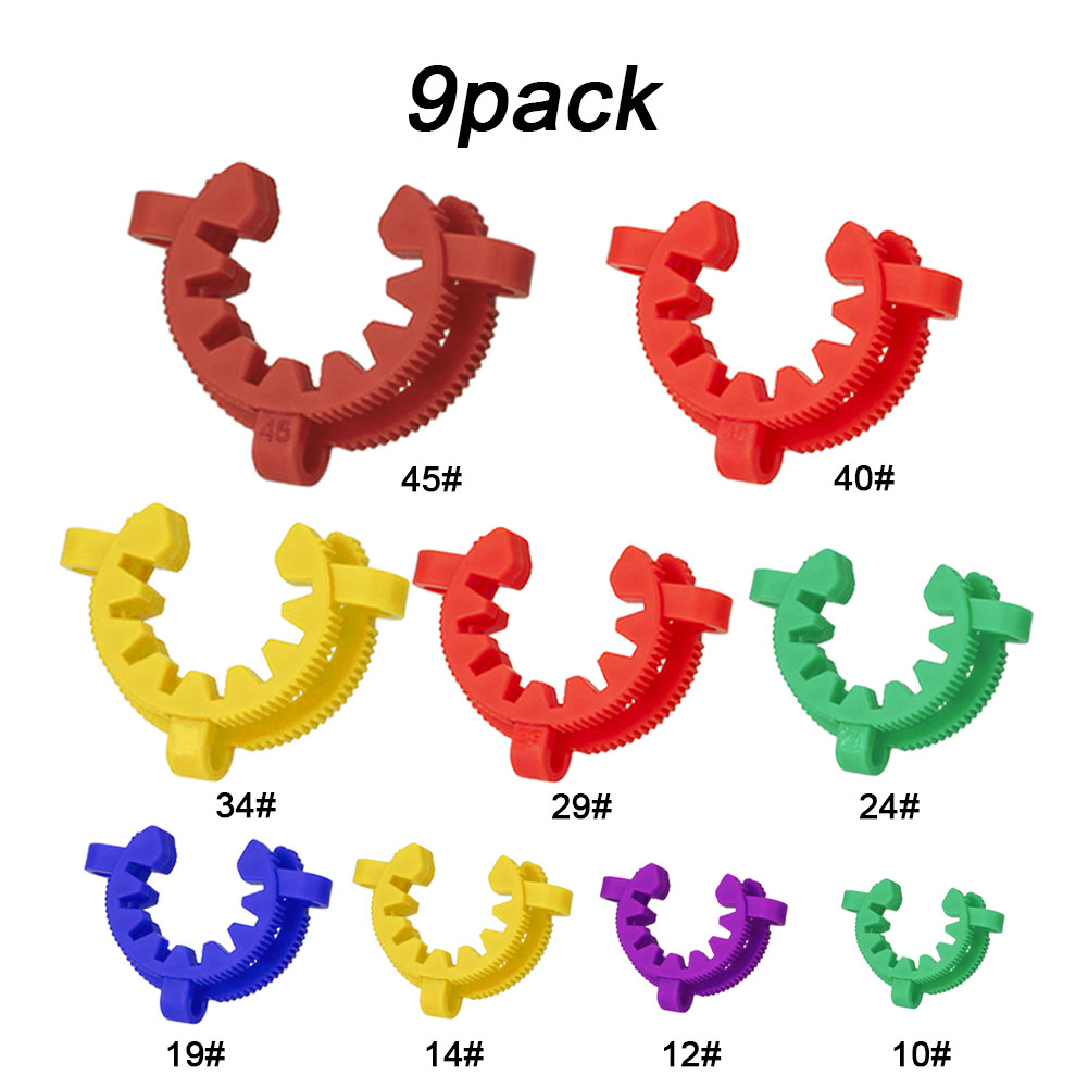 ADAMAS BETA Standard Bung Clamp Tapered Interface Clip Red Laboratory Plastic Fixing Sealing Clips Stainless Sheet Clip