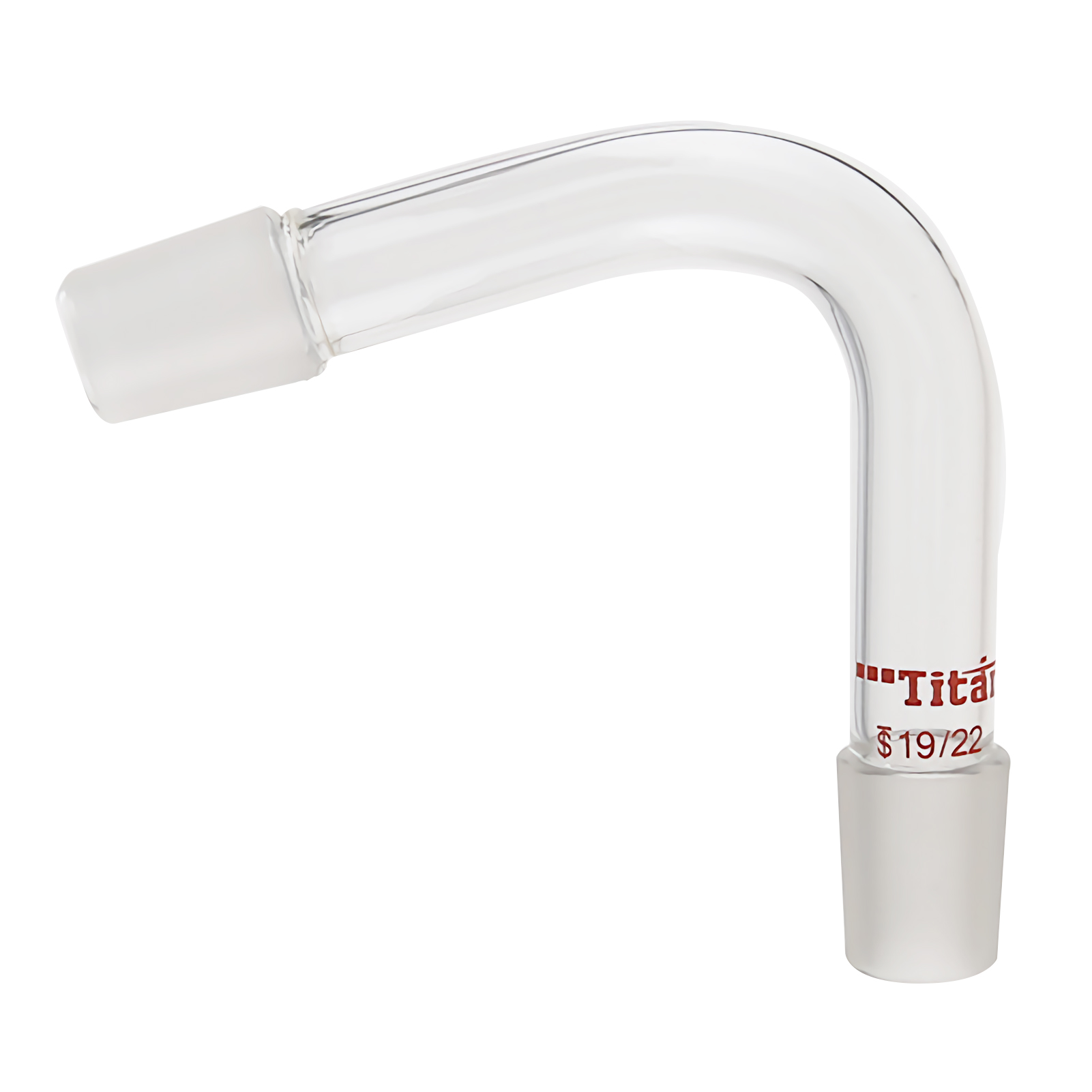 ADAMAS BETA Lab U-Shape Glass Adapter 14/20 Outer Grinding Mouth Connector Joint Glass Hollow 75°/105 Degree Bend Connecting Tube