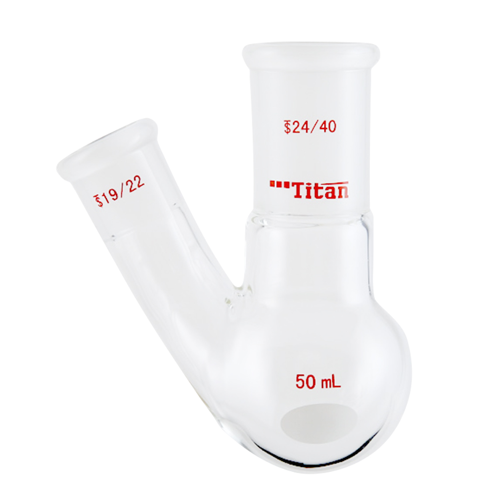 ADAMAS-BETA Two-Necked Flask Lab Glassware Spherical Bottle Round-Bottomed Grind Reaction Flasks 10-2000ml for Distillation Experiment