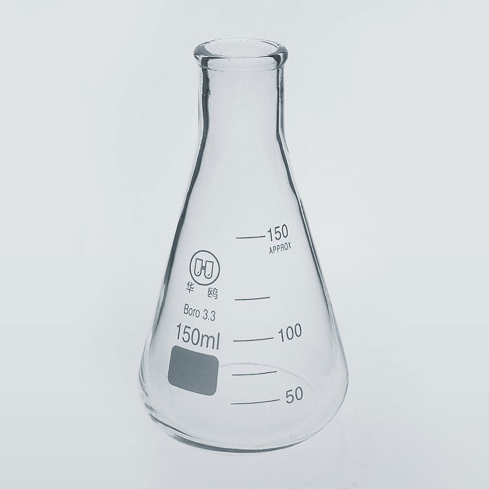 ADAMAS BETA Lab Triangular Flask Laboratory Glass Conical Flask Narrow Mouth Graduated Liquid Reagent Storage Bottle 100-5000ml