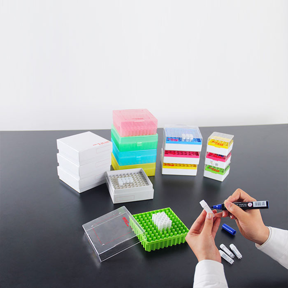 ADAMAS BETA Lab Cryotubes 1.5ml 2.0ml Sterilized CrystalCap SPINE HT Vial Graduated PP Self-Standing Cryovials